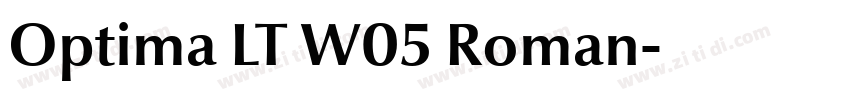 Optima LT W05 Roman字体转换